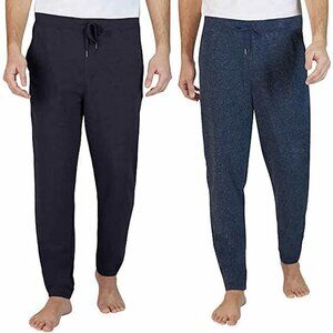 NWT! Men's Eddie Bauer Heather Navy and Solid Navy Jogger Set 2 Pack - S…